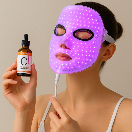 ZenGlow Duo – Masque LED 7 Couleurs + Sérum Vitamine C